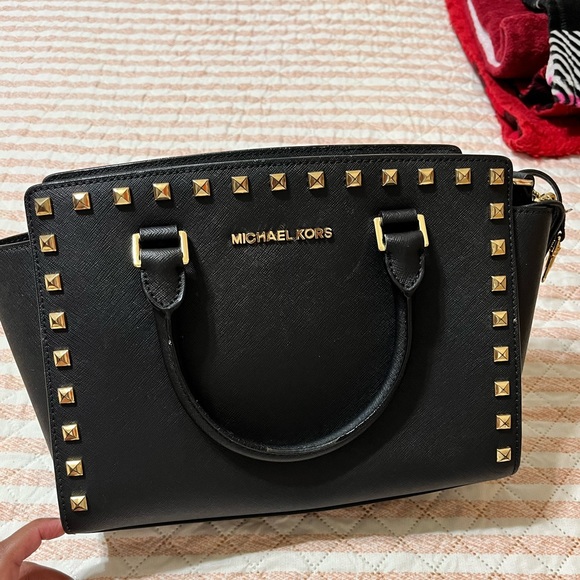 Michael Kors Handbags - Michael Kors Selma Studded Satchel Medium